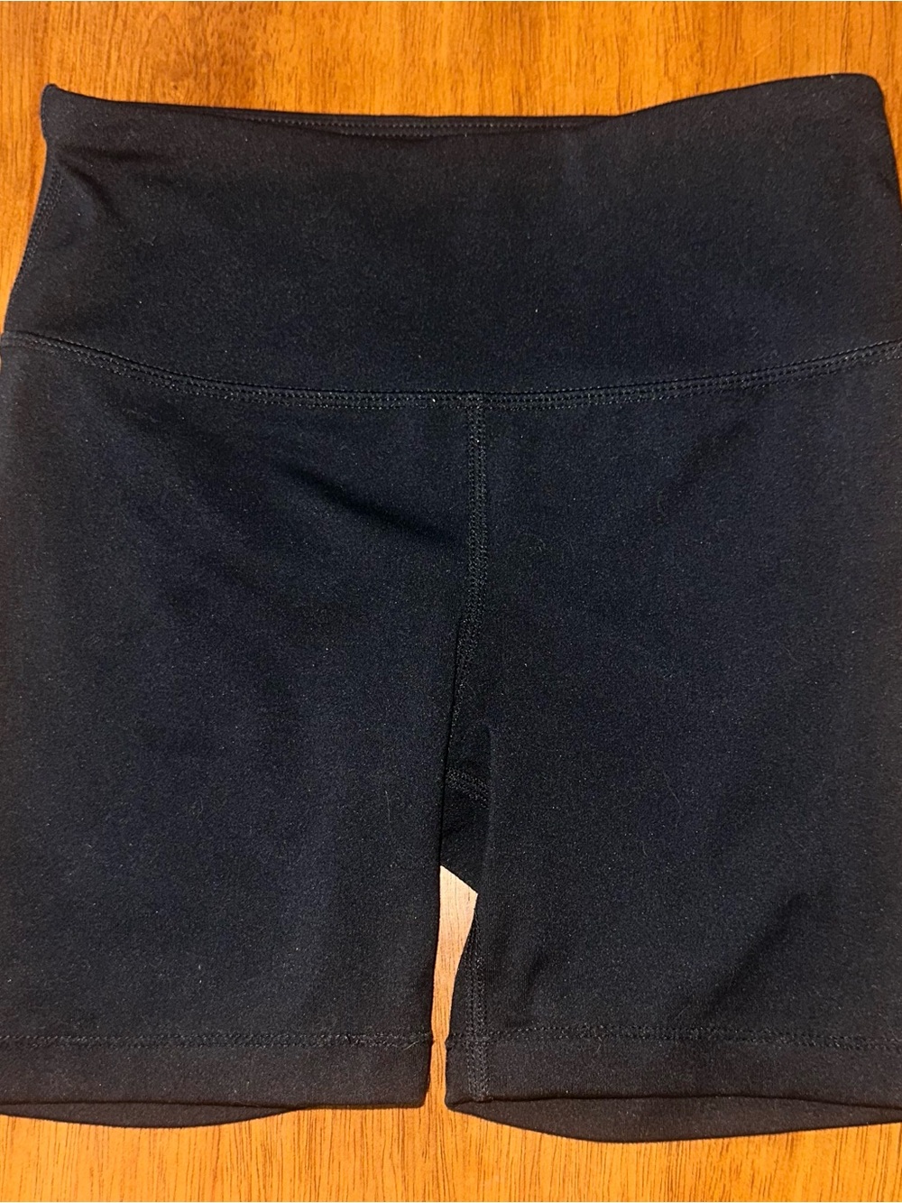Tuff Athletics Black High-Waist Bike Shorts